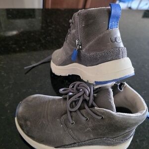 UGG Kids Charcoal and Blue Boots